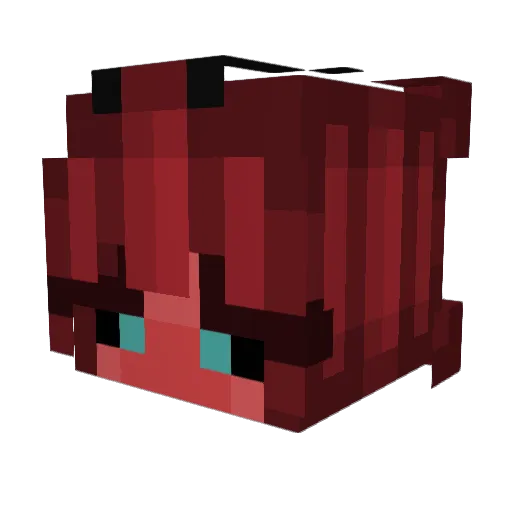 nixibugz Minecraft avatar head, 3D render