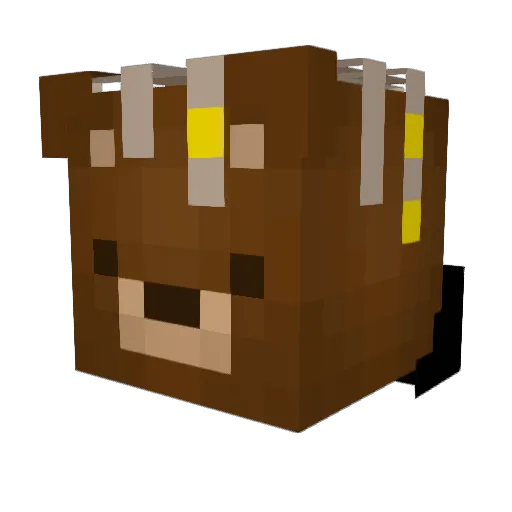 nixonik Minecraft avatar head, 3D render