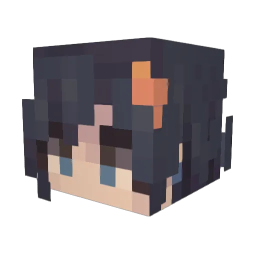 nixzzo Minecraft avatar head, 3D render