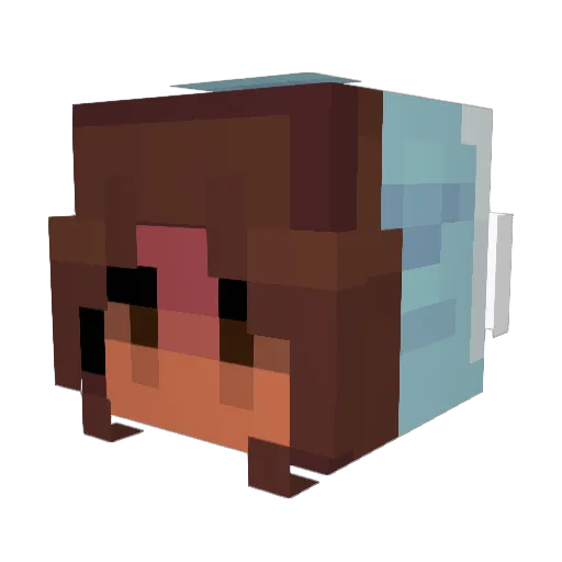 niyahx Minecraft avatar head, 3D render