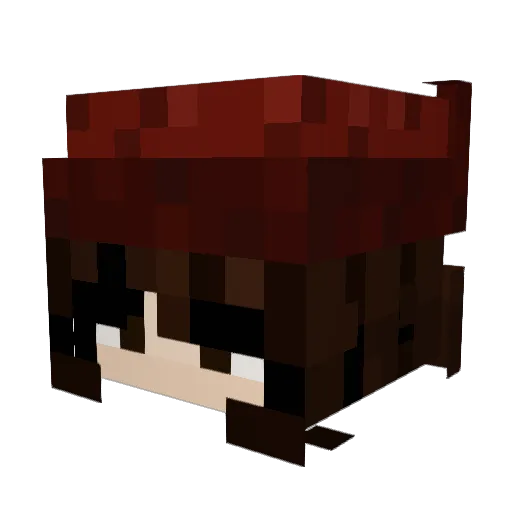 niyaw Minecraft avatar head, 3D render