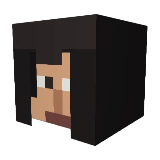 niyazgh___ Minecraft avatar head, 3D render