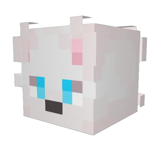 nizas Minecraft avatar head, 3D render