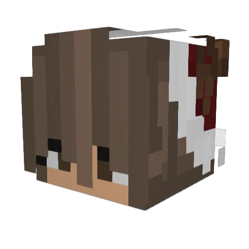 nizeta Minecraft avatar head, 3D render
