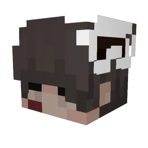 nizusan Minecraft avatar head, 3D render