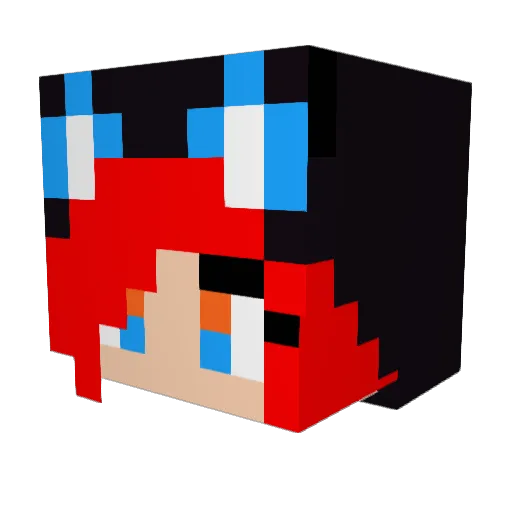 nizzlegrizz Minecraft avatar head, 3D render