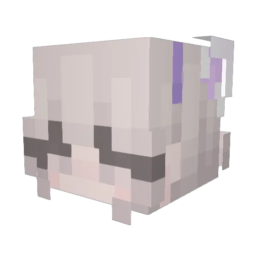nj02vette Minecraft avatar head, 3D render