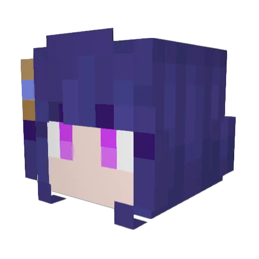 njbuii Minecraft avatar head, 3D render