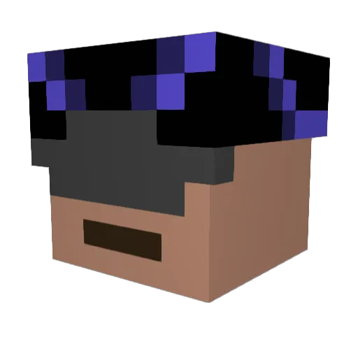 njf042 Minecraft avatar head, 3D render