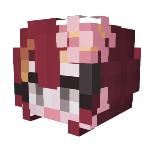 njht Minecraft avatar head, 3D render