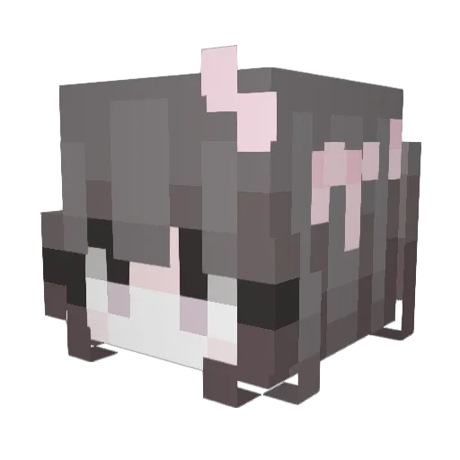 njikk Minecraft avatar head, 3D render