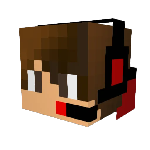 njm14 Minecraft avatar head, 3D render