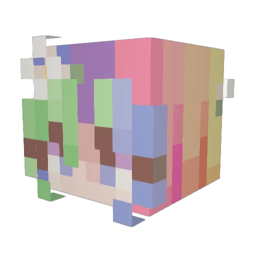 njordan19 Minecraft avatar head, 3D render