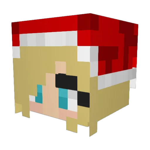 njsbtw Minecraft avatar head, 3D render