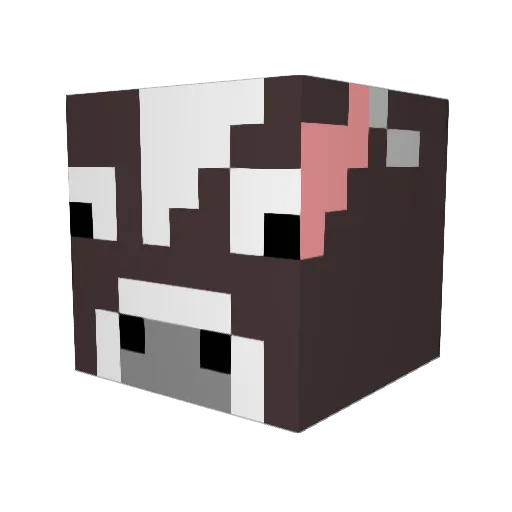 njyw43 Minecraft avatar head, 3D render
