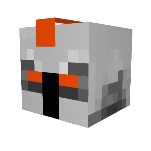 nk020 Minecraft avatar head, 3D render