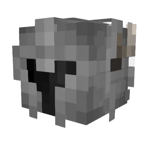 nkaDino Minecraft avatar head, 3D render