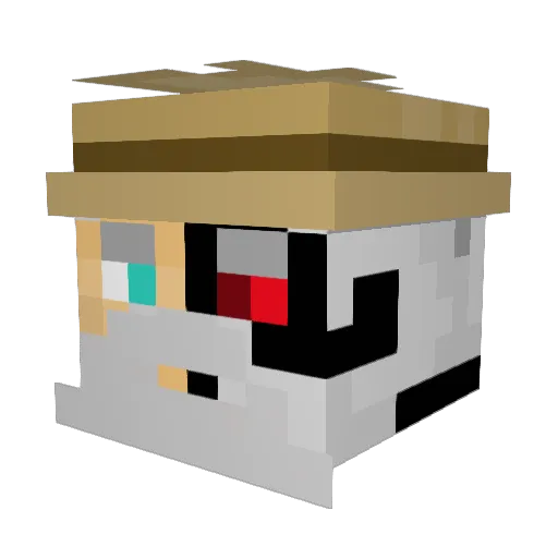 nkchakra2 Minecraft avatar head, 3D render