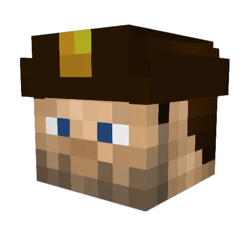nkks74 Minecraft avatar head, 3D render