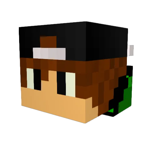 nkmine Minecraft avatar head, 3D render