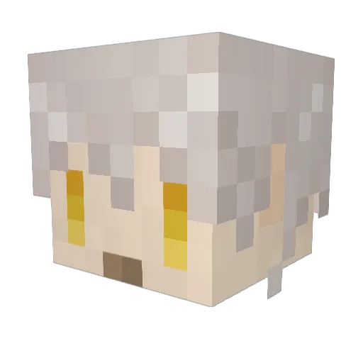 nknaka Minecraft avatar head, 3D render