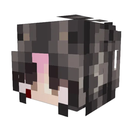 nknh555 Minecraft avatar head, 3D render