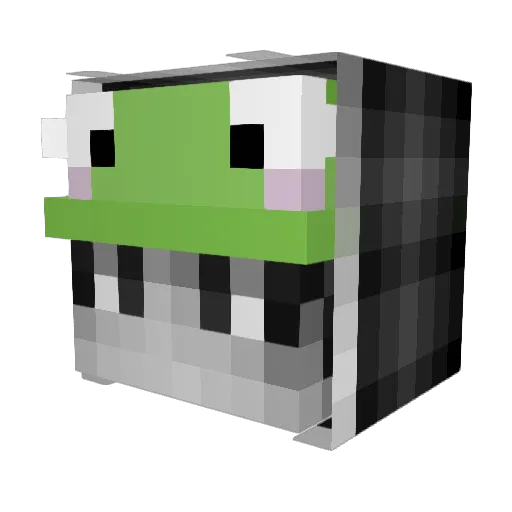 nksk Minecraft avatar head, 3D render