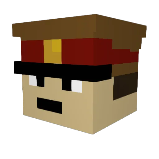 nkvd52 Minecraft avatar head, 3D render