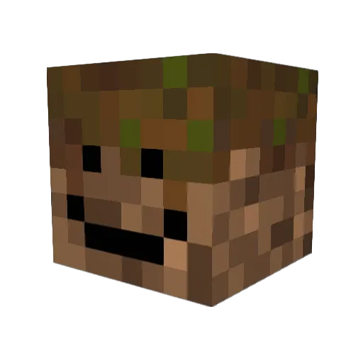 nkvf Minecraft avatar head, 3D render
