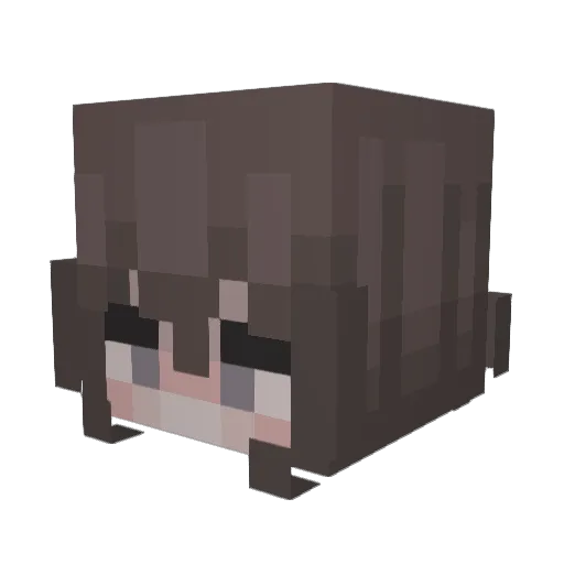 nkxoxo Minecraft avatar head, 3D render