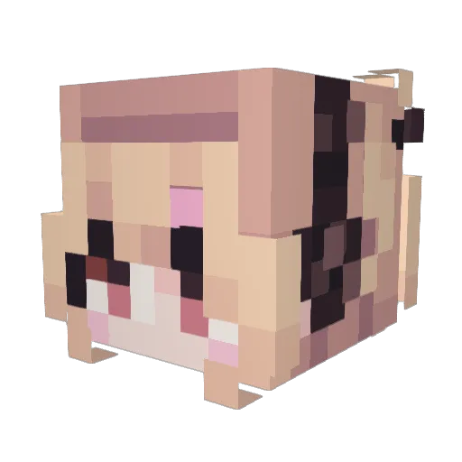 nkzaaaaa525 Minecraft avatar head, 3D render