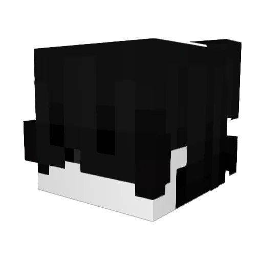 nkzl Minecraft avatar head, 3D render