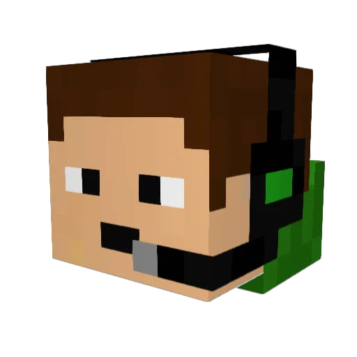 nl5haze Minecraft avatar head, 3D render