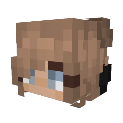 nlg33 Minecraft avatar head, 3D render