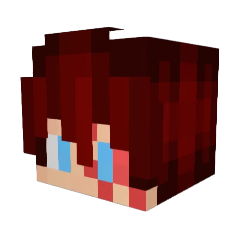nllneok Minecraft avatar head, 3D render