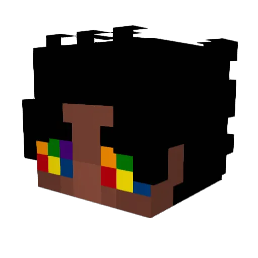 nlogger Minecraft avatar head, 3D render