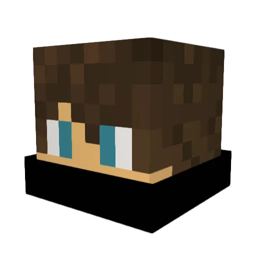 nlrio Minecraft avatar head, 3D render