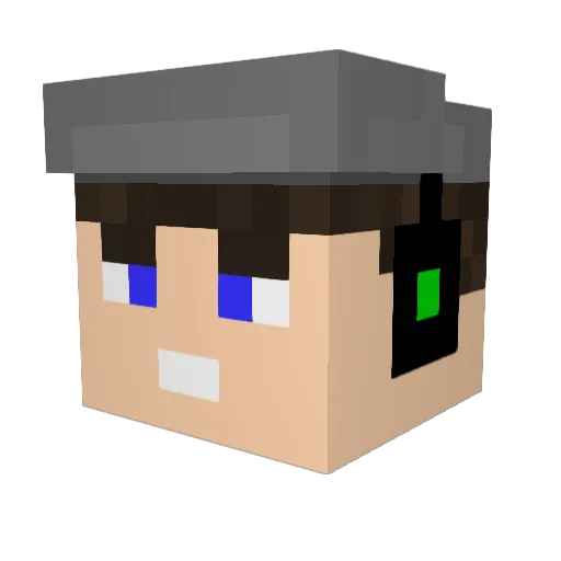 nlryan Minecraft avatar head, 3D render