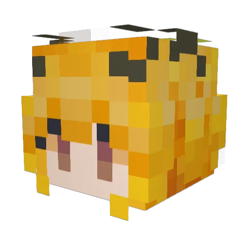 nltb Minecraft avatar head, 3D render