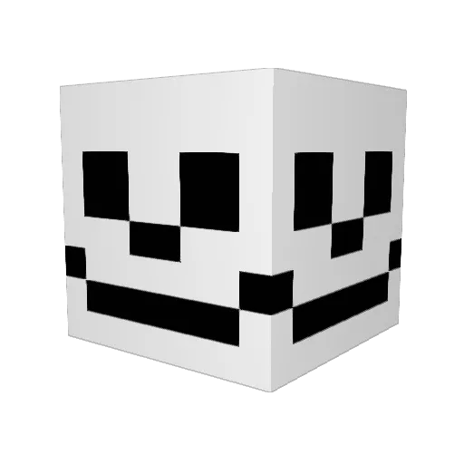 nm1lf Minecraft avatar head, 3D render
