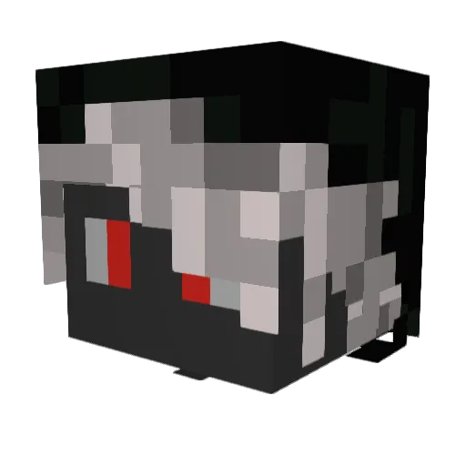 nm29 Minecraft avatar head, 3D render