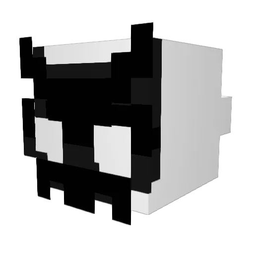 nma33 Minecraft avatar head, 3D render