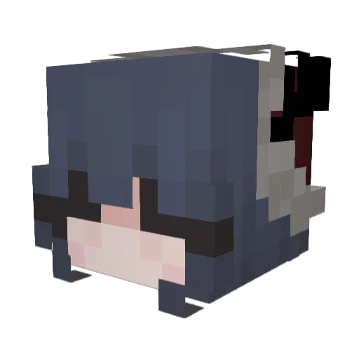 nmaj Minecraft avatar head, 3D render