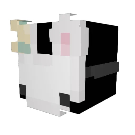nmihdm Minecraft avatar head, 3D render