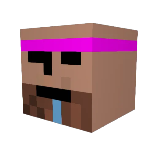 nmkim Minecraft avatar head, 3D render