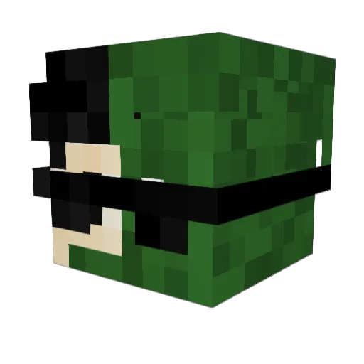 nmldillon Minecraft avatar head, 3D render
