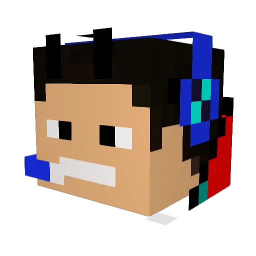 nmniklas Minecraft avatar head, 3D render