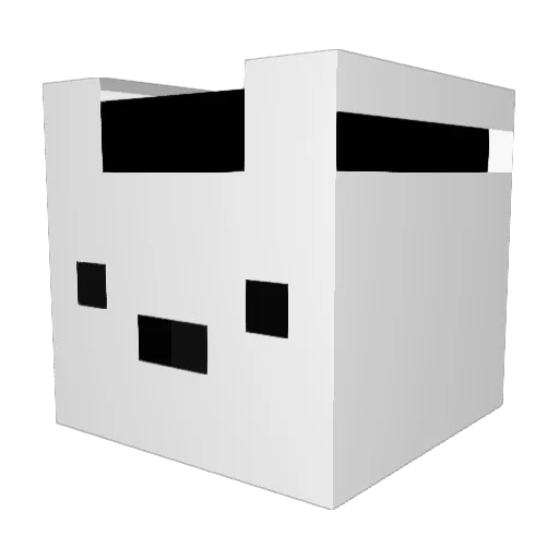 nmrns Minecraft avatar head, 3D render