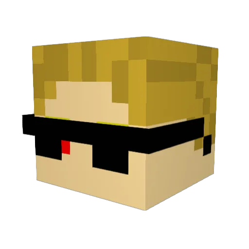 nn0xi Minecraft avatar head, 3D render