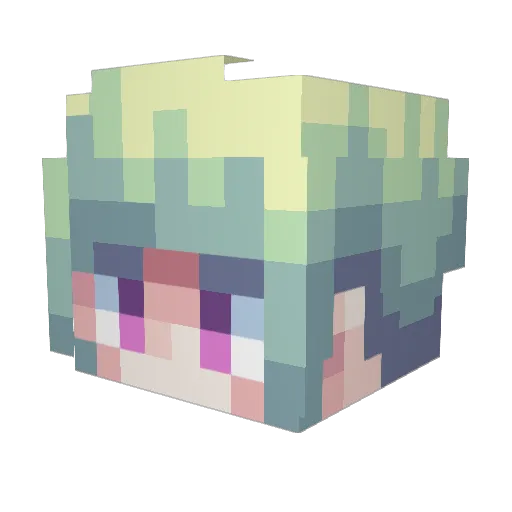 nn910 Minecraft avatar head, 3D render